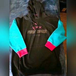 All American Roughneck Hoodie XL color black/babyblue/pink (Miami Vice)